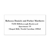 Chic Couple Rücksendeadresse Serif-Selbstfarbende  Permastempel (Design)