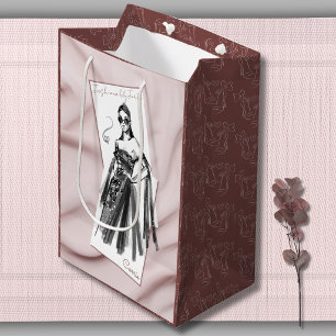 Chic Couture Mode 40. Geburtstag mittelgroße Gesch Mittlere Geschenktüte