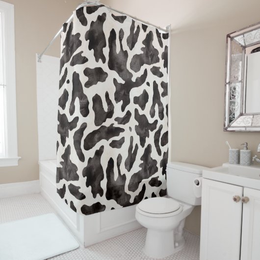 Chic Cow Print Dusche Vorhang (Beispiel)