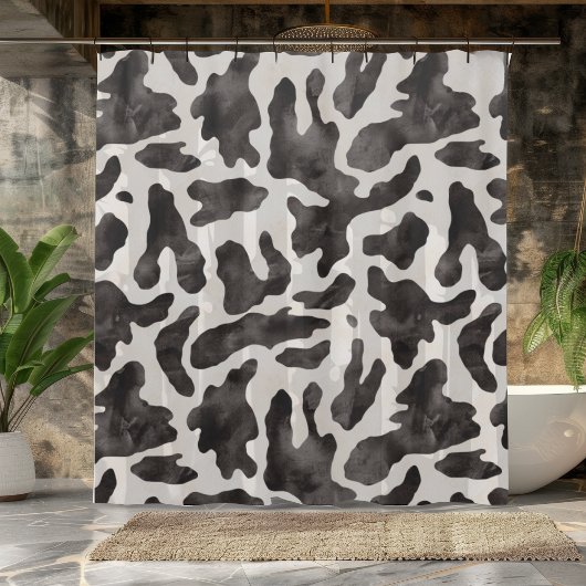 Chic Cow Print Dusche Vorhang