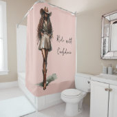 Chic Cowgirl Duschvorhang (Beispiel)