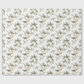 Chic Cream Bells Christmas Geschenkpapier (Flach)