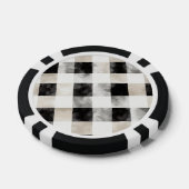 Chic Cream Black Kariert Christmas Pokerchips (Einzeln)