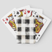 Chic Cream Black Kariert Christmas Spielkarten (Rückseite)