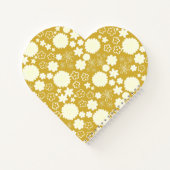 CHIC CREAM BLUME GOLD HÜBSCH FLORAL MONOGRAM NAME NOTIZBLOCK (Rückseite)