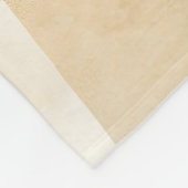 Chic Cream Brown Abstrakt Fleecedecke (Ecke)