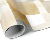 Chic Cream Brown Abstrakt Geschenkpapier (Rolleneckpunkt)