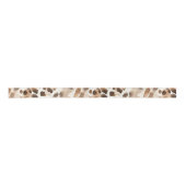 Chic Cream Brown Leopard Animal Print Birthday Satinband (Vorderseite)