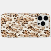 Chic Cream Brown Leopard Animal Print Case-Mate iPhone Hülle (Rückseite (Horizontal))