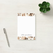 Chic Cream Brown Leopard Animal Print Post-it Klebezettel (Büro)