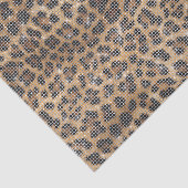Chic Cream Brown Leopard Animal Print Sparkle Seidenpapier (Ausschnitt)