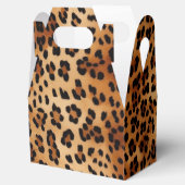 Chic Cream Brown Leopard Favor Box Geschenkschachtel (Geöffnet)
