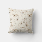 Chic Cream Butterflies Kissen (Vorderseite)