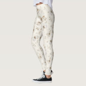 Chic Cream Butterflies Leggings (Links)