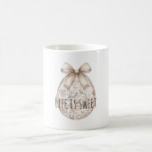 Chic Cream Easter Egg Bow Kaffeetasse (Mittel)