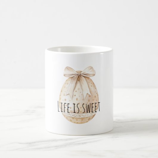 Chic Cream Easter Egg Bow Kaffeetasse (Mittel)