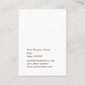 Chic Cream Floral Boutique Schmuck Earring Display Visitenkarte (Rückseite)