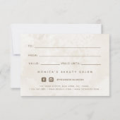 Chic Cream Marble Soft Colors Neutral Elegant (Rückseite)