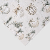 Chic Cream Ornaments Christmas Seidenpapier (Ausschnitt)