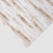 Chic Cream White Brown Streifen Geburtstag Seidenpapier (Ausschnitt)