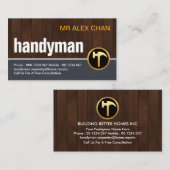 Chic Creative Timber Wood Layers Visitenkarte (Vorne/Hinten)