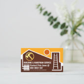 Chic Creative Zuhause Frame Gebäude Visitenkarte (Stehend Vorderseite)