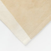 Chic Creme Braun Abstrakt Fleecedecke (Ecke)