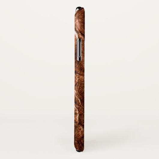 Chic Crocodile Skin Monogramm Case-Mate iPhone Hülle (Hinten/Rechts)