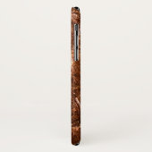 Chic Crocodile Skin Monogramm Case-Mate iPhone Hülle (Hinten/Links)