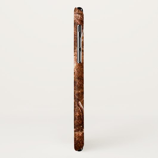 Chic Crocodile Skin Monogramm Case-Mate iPhone Hülle (Hinten/Links)