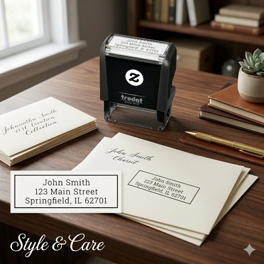 Chic Custom Address-Briefmarke für Zuhause oder Of Permastempel