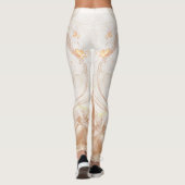 Chic Custom Branded Honeycomb Gemusterte Leggings (Rückseite)