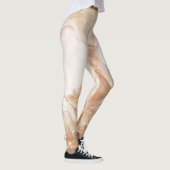 Chic Custom Branded Honeycomb Gemusterte Leggings (Rechts)