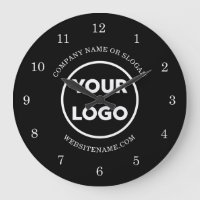 Chic Custom Business Logo und Text auf schwarz