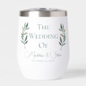 Chic Custom Eucalyptus Blätter Botanische Hochzeit (Vorderseite)
