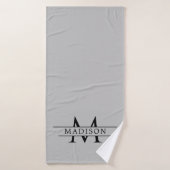 Chic Custom Initial Design Premium Badehandtuch (Badehandtuch)