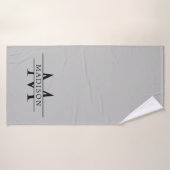 Chic Custom Initial Design Premium Badehandtuch (Badehandtuch)