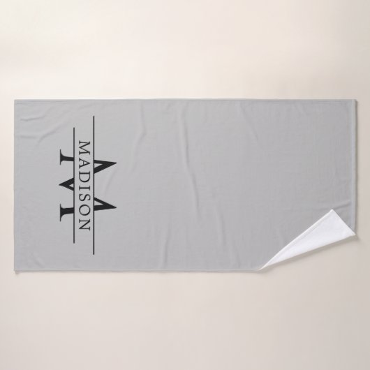 Chic Custom Initial Design Premium Badehandtuch (Badehandtuch)
