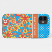 Chic Custom iPhone 5 Fall: Ditsy Orange Floral Case-Mate iPhone Hülle (Rückseite (Horizontal))