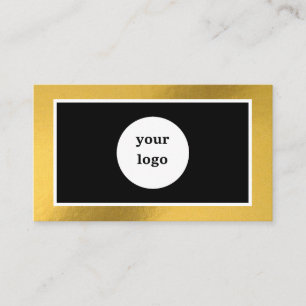 Chic Custom Logo Gold Rahmen moderne Visitenkarte