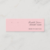 Chic Custom Logo Simple Earring Collection Telefonnummerkarte (Vorderseite)