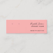 Chic Custom Logo Simple Red Collection Telefonnummerkarte (Vorderseite)