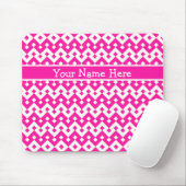 Chic Custom Mousepad, Candy Pink Geometric Mousepad (Mit Mouse)