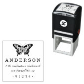 Chic Custom Personalisiert Butterfly Rücksendeadre Permastempel (Beispiel)