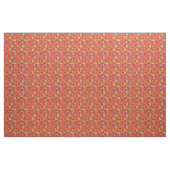 Chic Custom Red Field Poppies auf Deep Blue Fabric Stoff (Yard (91,4 cm))