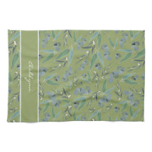 Chic Custom Sage Green Eucalyptus Pattern