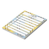 Chic Custom to do List Skriptname Kariert Tartan Notizblock (Rotiert)