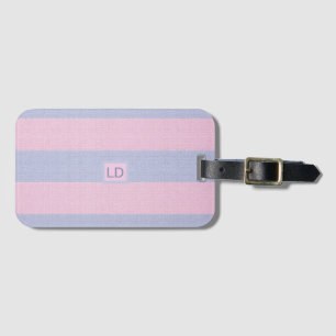 Chic Customizable Candy Pink & Sky Blue Gepäckanhänger