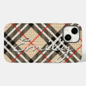 Chic Customizable Fabric geprüft Case-Mate iPhone Hülle (Rückseite (Horizontal))