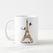 Chic Customizable Paris Eiffel Tower Kaffeetasse (Links)
